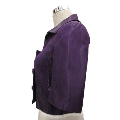 Louis Vuitton Jacket Blazer Short Sleeve Bijou Button Short Length Cropped Silk — view 3