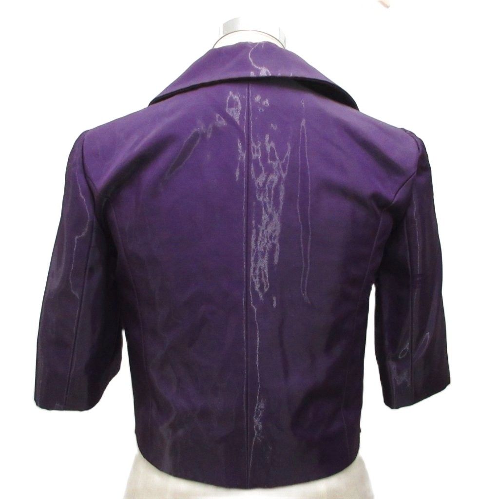 Louis Vuitton Jacket Blazer Short Sleeve Bijou Button Short Length Cropped Silk — view 2