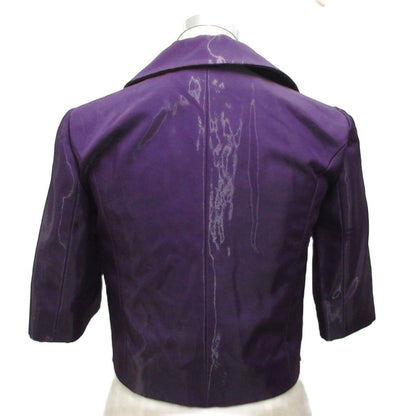Louis Vuitton Jacket Blazer Short Sleeve Bijou Button Short Length Cropped Silk — view 2