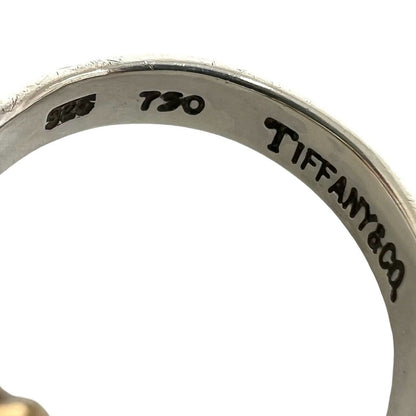 Tiffany & Co Hook & Eye Love Knot Ring Silver Yellow Gold — view 3