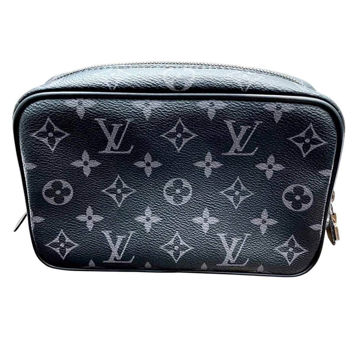 Louis Vuitton Trousse PM Monogram Eclipse Pochette Canvas Handbag — view 2