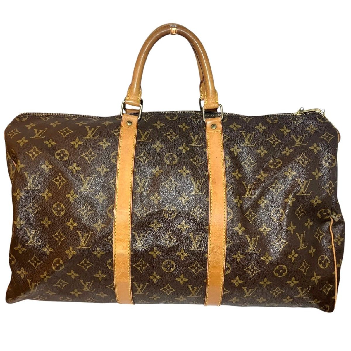 Louis Vuitton Keepall 50 Monogram Boston Bag Canvas