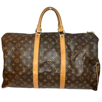 Louis Vuitton Keepall 50 Monogram Boston Bag Canvas