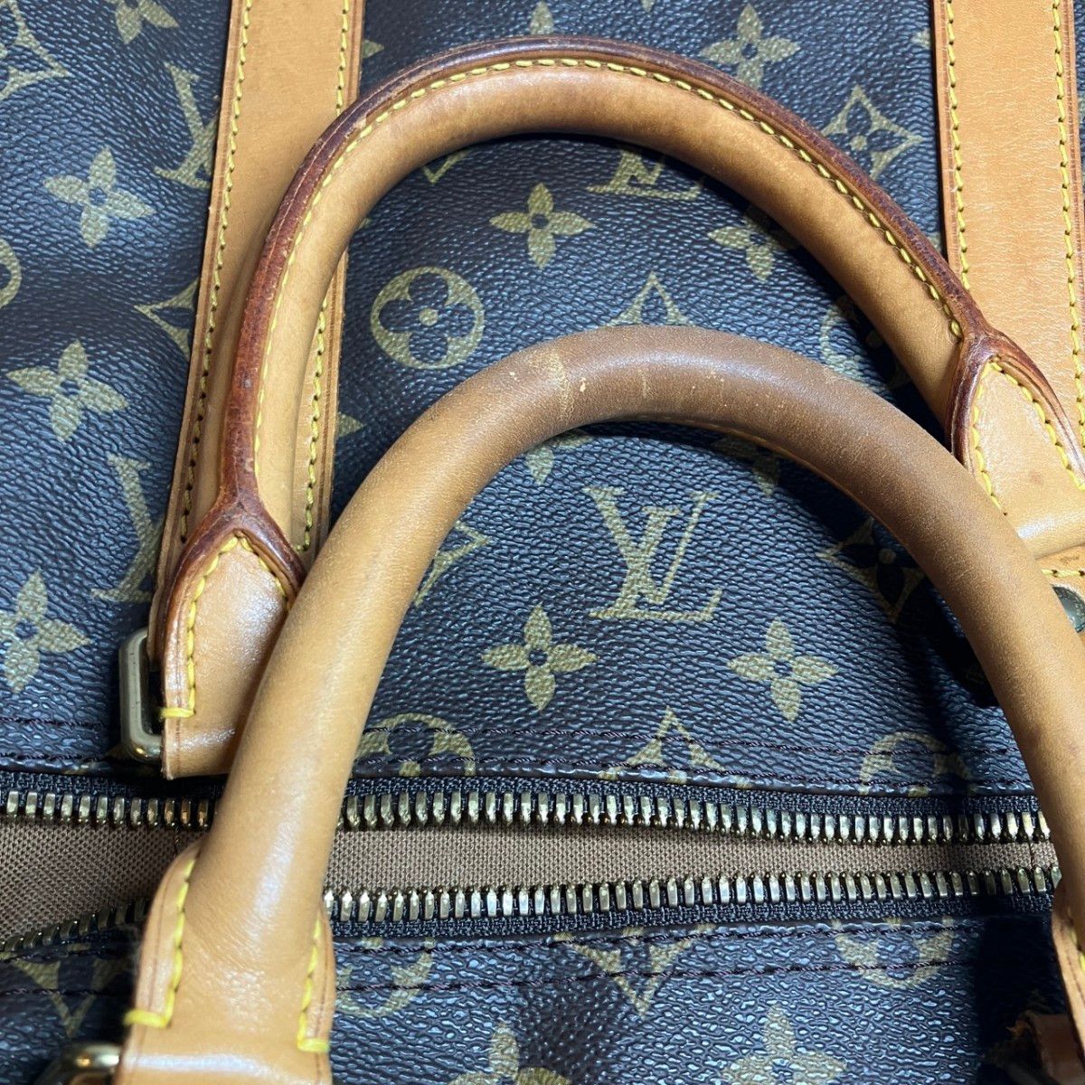 Louis Vuitton Keepall 55 Bandouliere Monogram Boston Bag Canvas — view 7