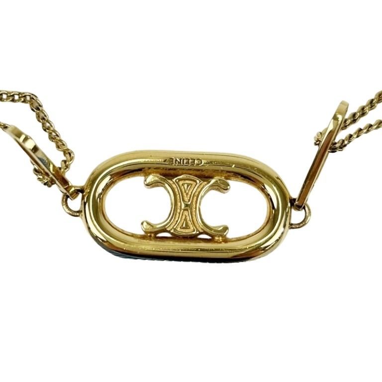 Celine Necklace Triomphe Gold Metal — view 3