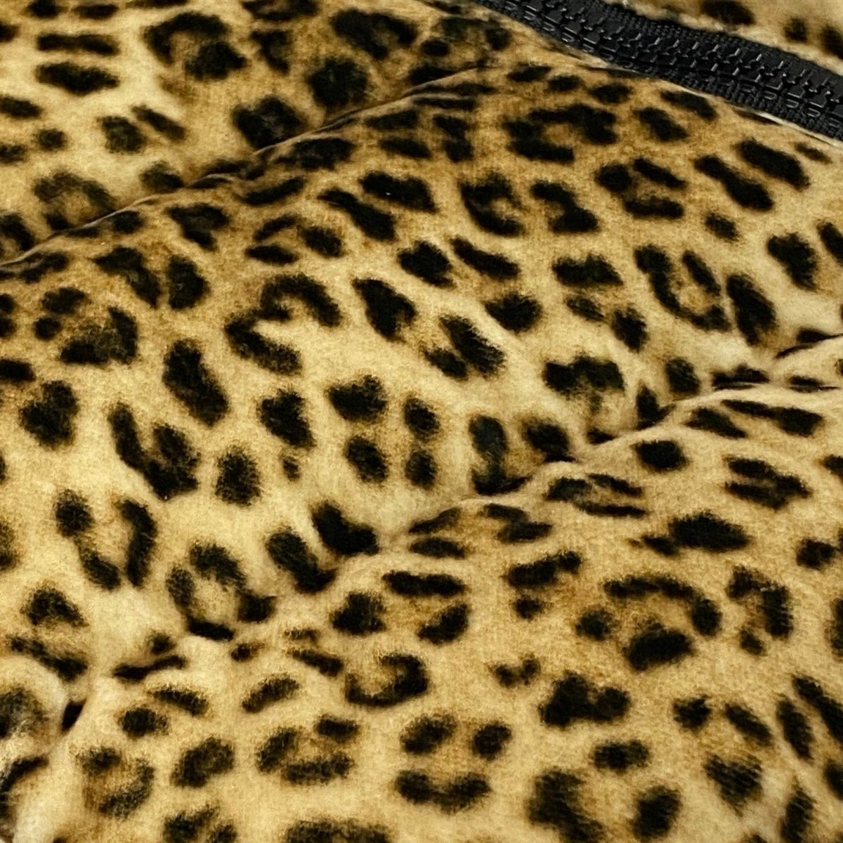 Moncler Bady Leopard Print Down Jacket Puffer Brown — view 8