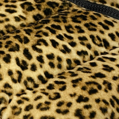 Moncler Bady Leopard Print Down Jacket Puffer Brown — view 8