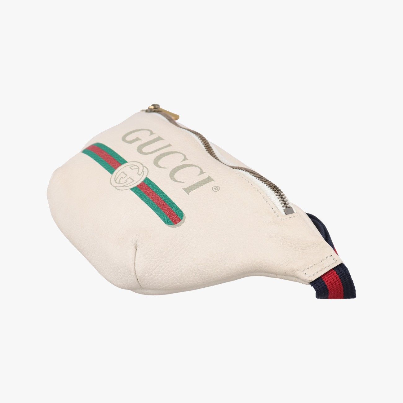 Gucci Print White Leather Handbag — view 4