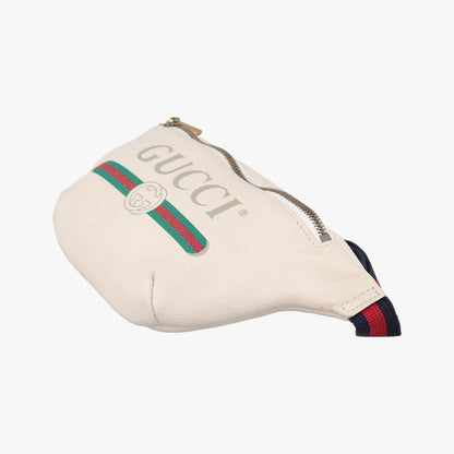 Gucci Print White Leather Handbag — view 4