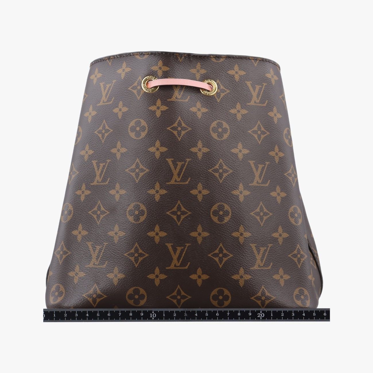 Louis Vuitton Neo Noe Brown Rose Poodle Monogram Canvas Bucket Bag — view 2