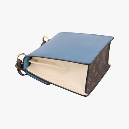 Louis Vuitton Spring Street PM Blue Brown White Vernis Monogram Epi Shoulder Bag — view 7