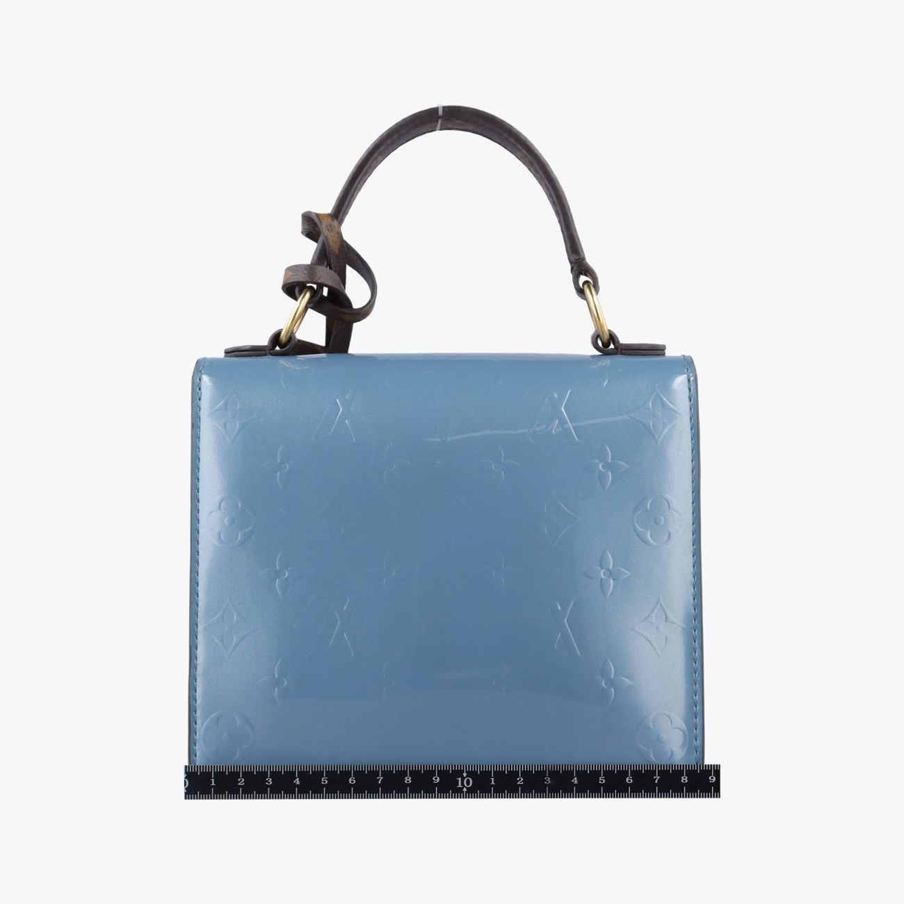 Louis Vuitton Spring Street PM Blue Brown White Vernis Monogram Epi Shoulder Bag — view 2