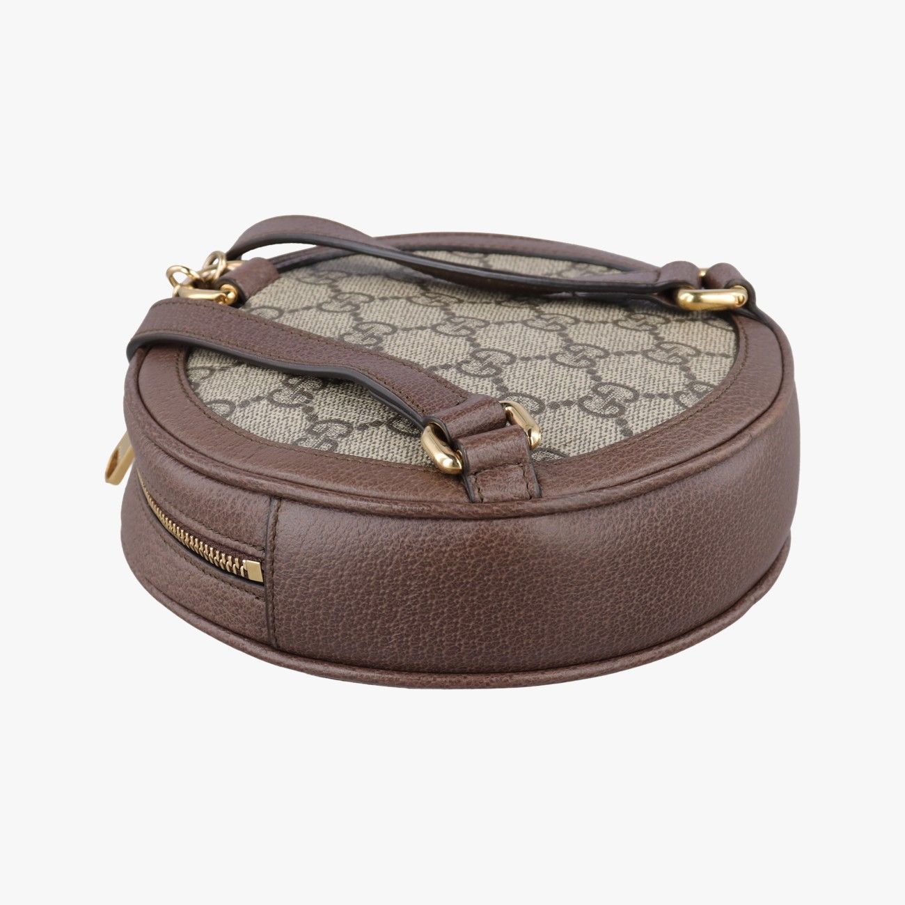 Gucci Ophidia Brown Beige Multi Canvas Leather Backpack — view 7