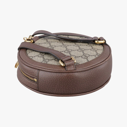 Gucci Ophidia Brown Beige Multi Canvas Leather Backpack — view 7