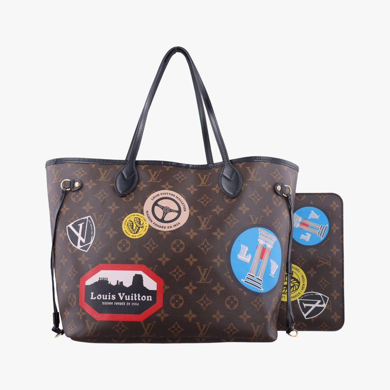 Louis Vuitton Neverfull MM Monogram Brown Multi Canvas