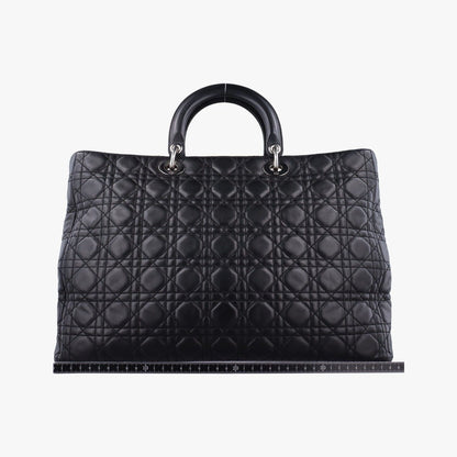 Dior Lady Dior Black Lambskin Handbag — view 2