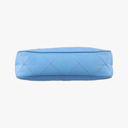 Prada Re Edition Re-Nylon Periwimble Blue Nylon Saffiano Leather Shoulder Bag — view 3