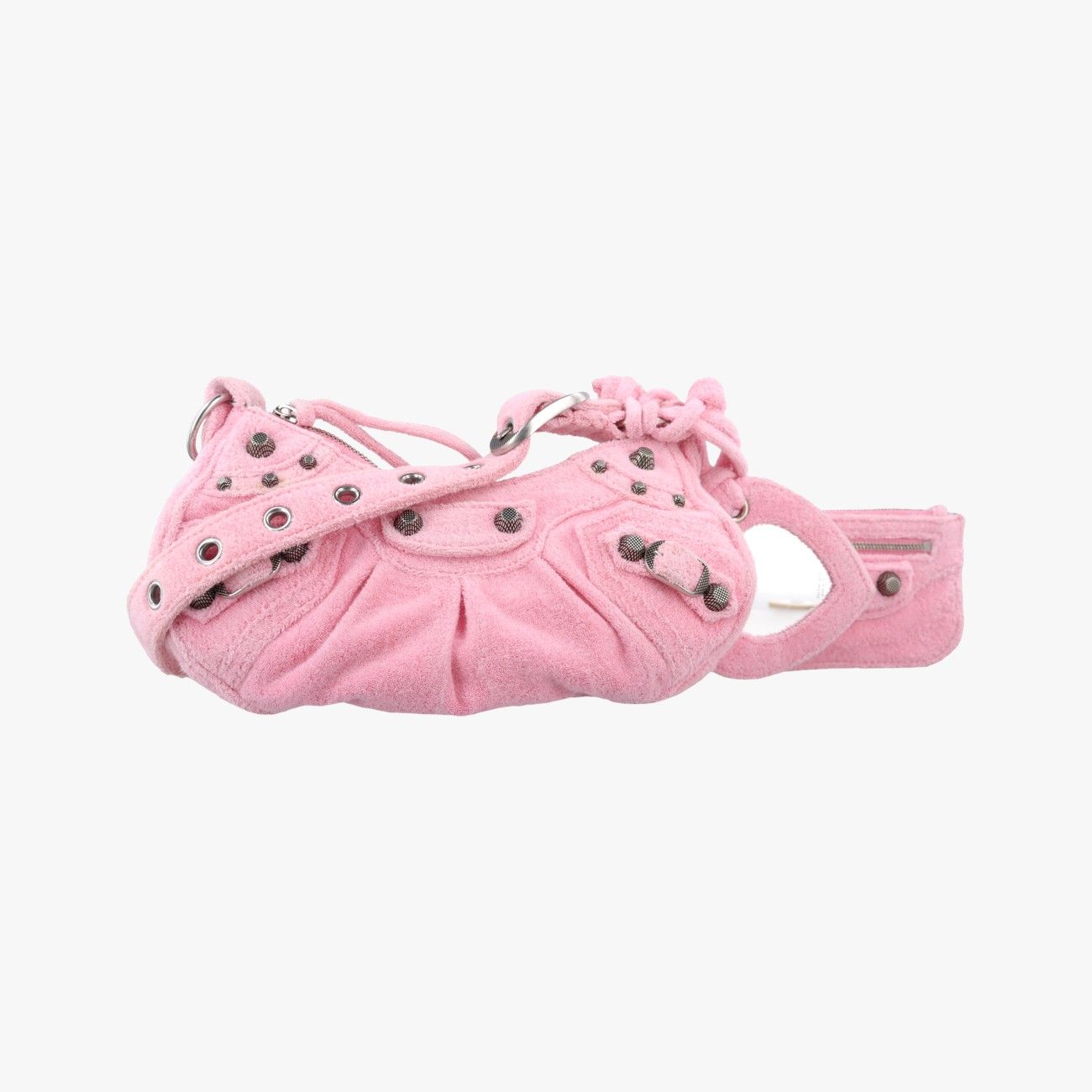 Balenciaga le Cagole Mini Pink Pile Shoulder Bag