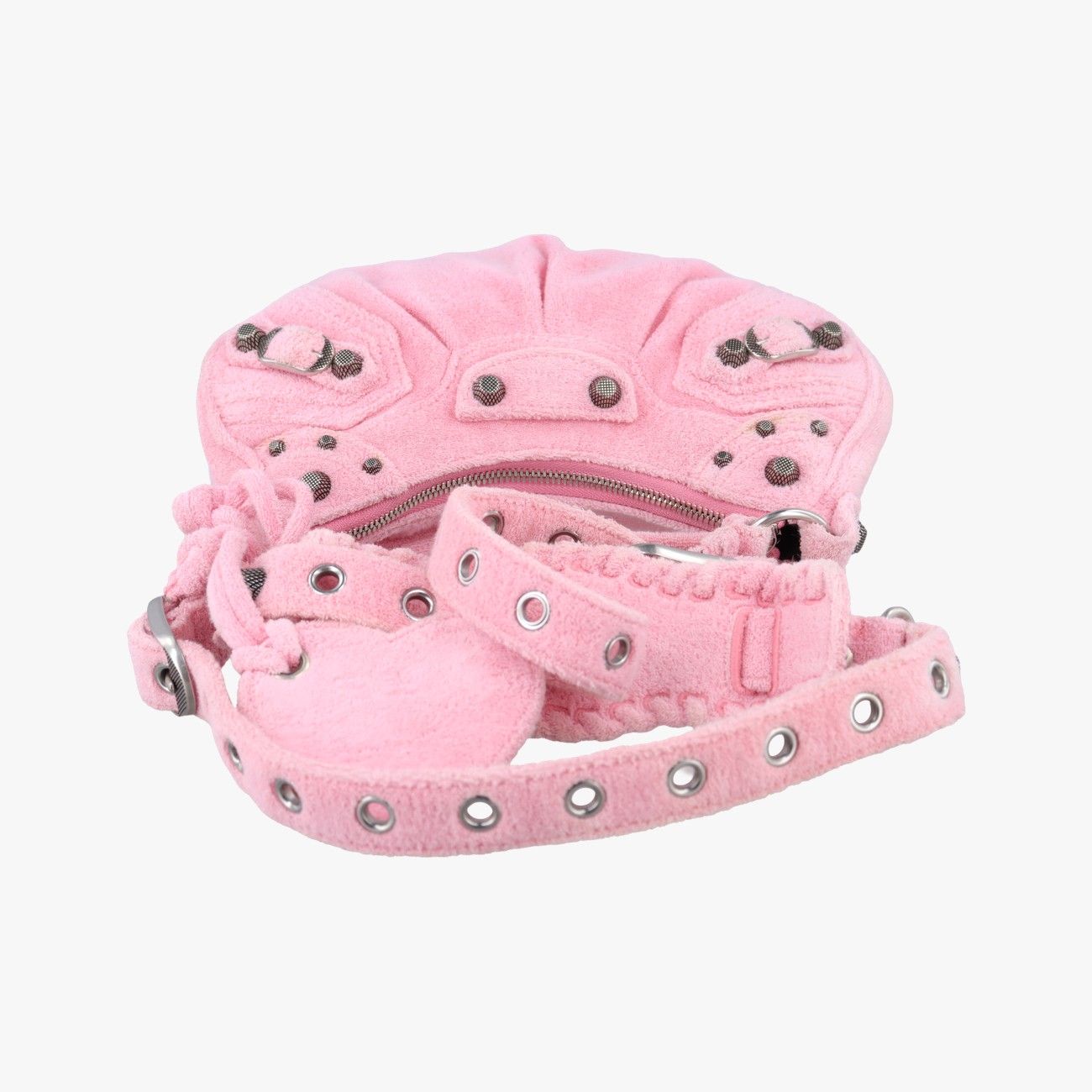 Balenciaga le Cagole Mini Pink Pile Shoulder Bag — view 8