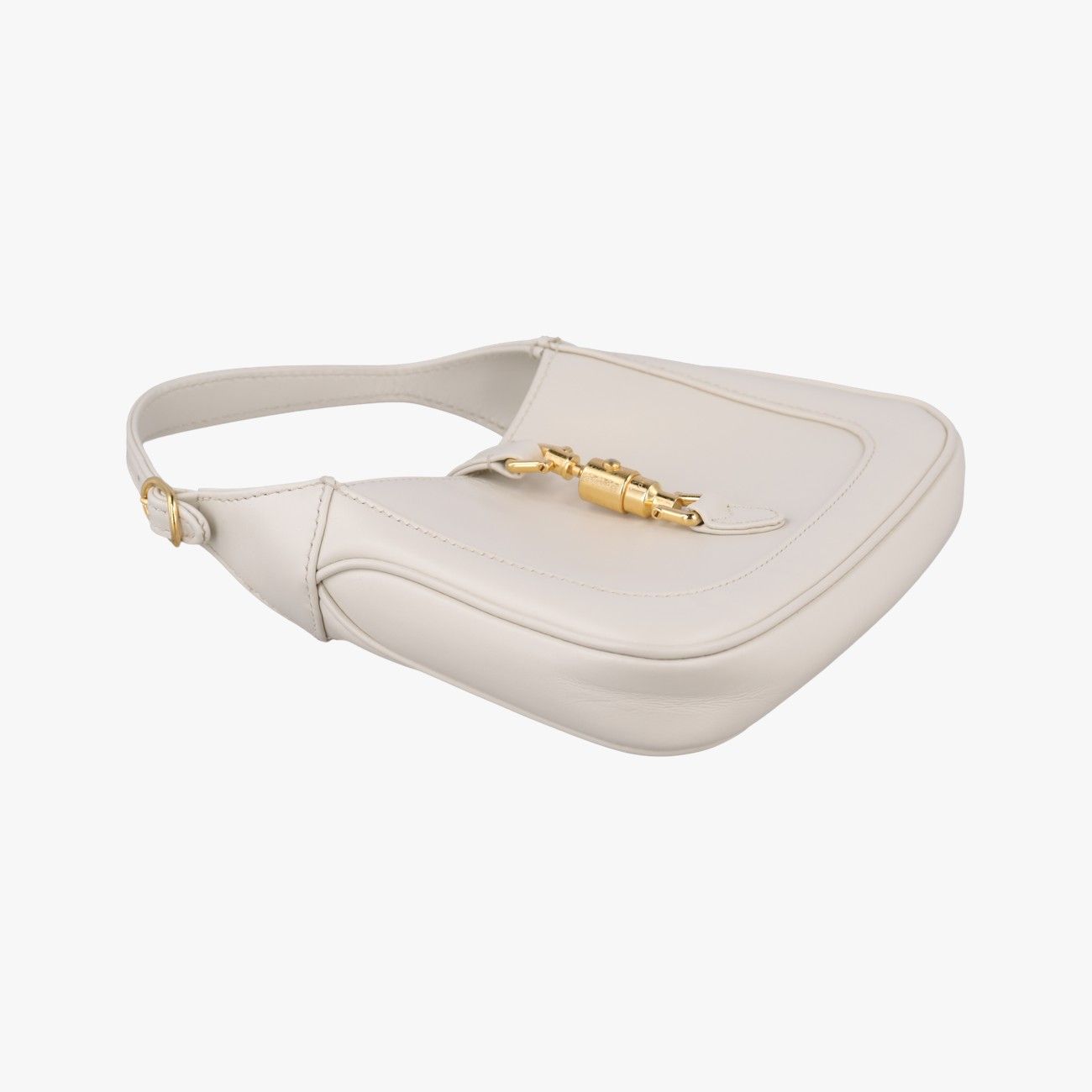 Gucci Jackie White Leather Shoulder Bag — view 5