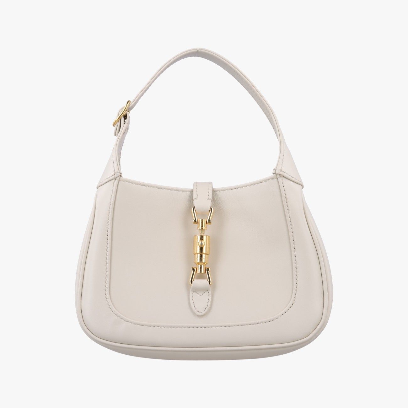 Gucci Jackie White Leather Shoulder Bag