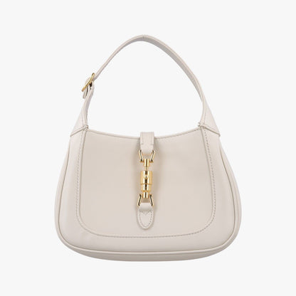Gucci Jackie White Leather Shoulder Bag