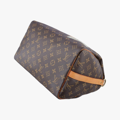Louis Vuitton World Tour Collection Speedy Bandouliere 30 Monogram Brown Multi — view 6