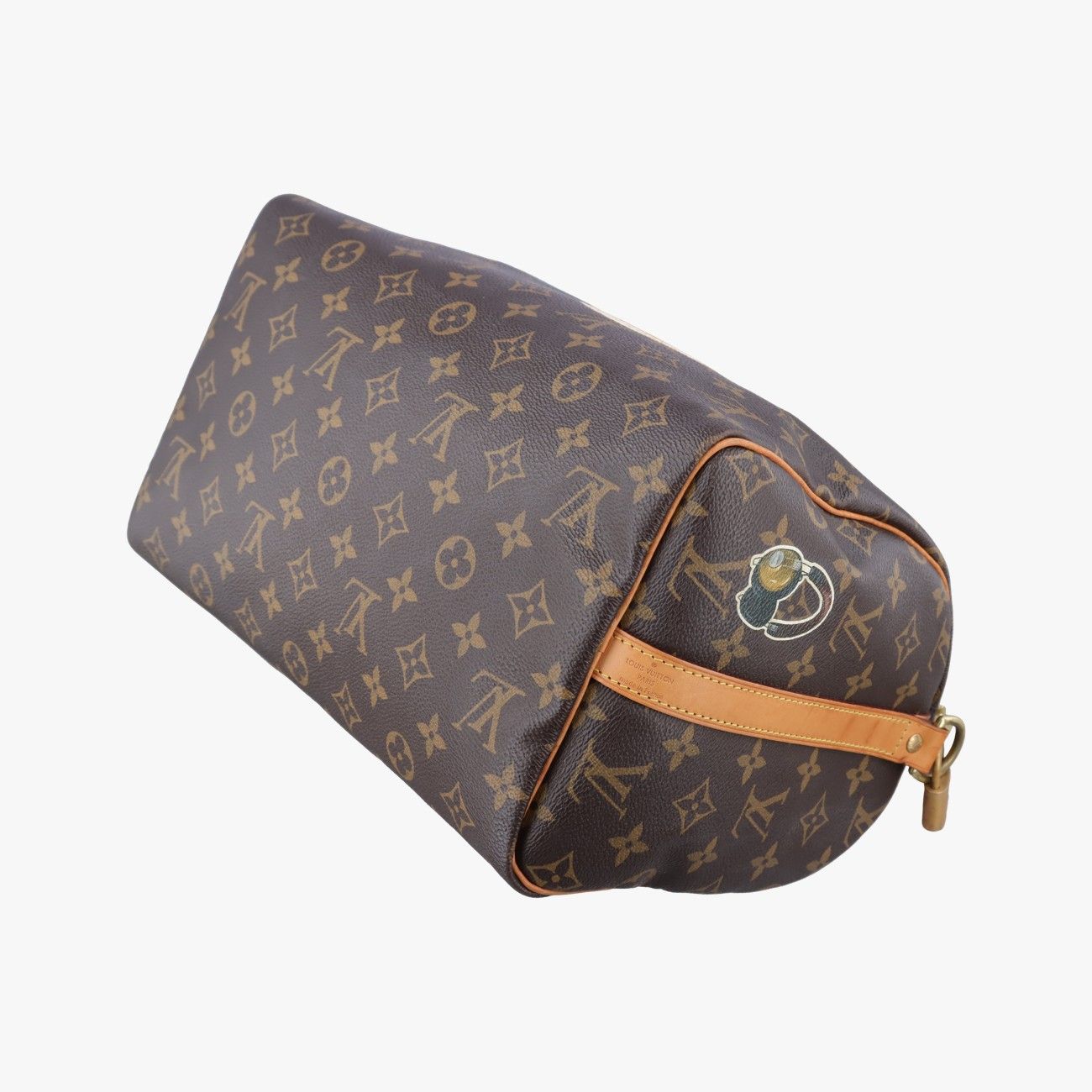 Louis Vuitton World Tour Collection Speedy Bandouliere 30 Monogram Brown Multi — view 4