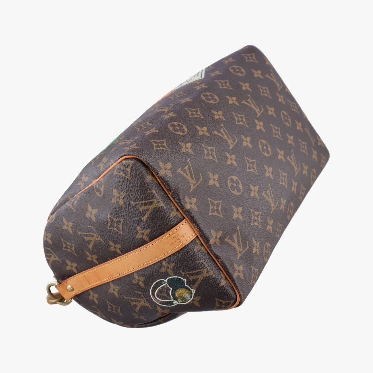 Louis Vuitton World Tour Collection Speedy Bandouliere 30 Monogram Brown Multi — view 7