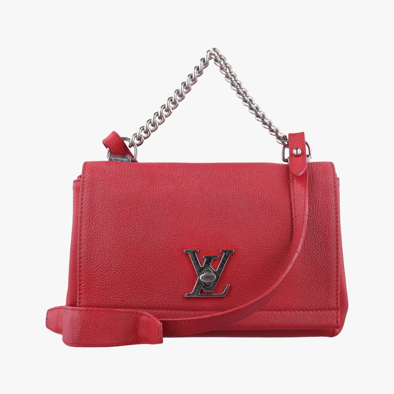 Louis Vuitton Lockme II BB Ruby Leather Shoulder Bag