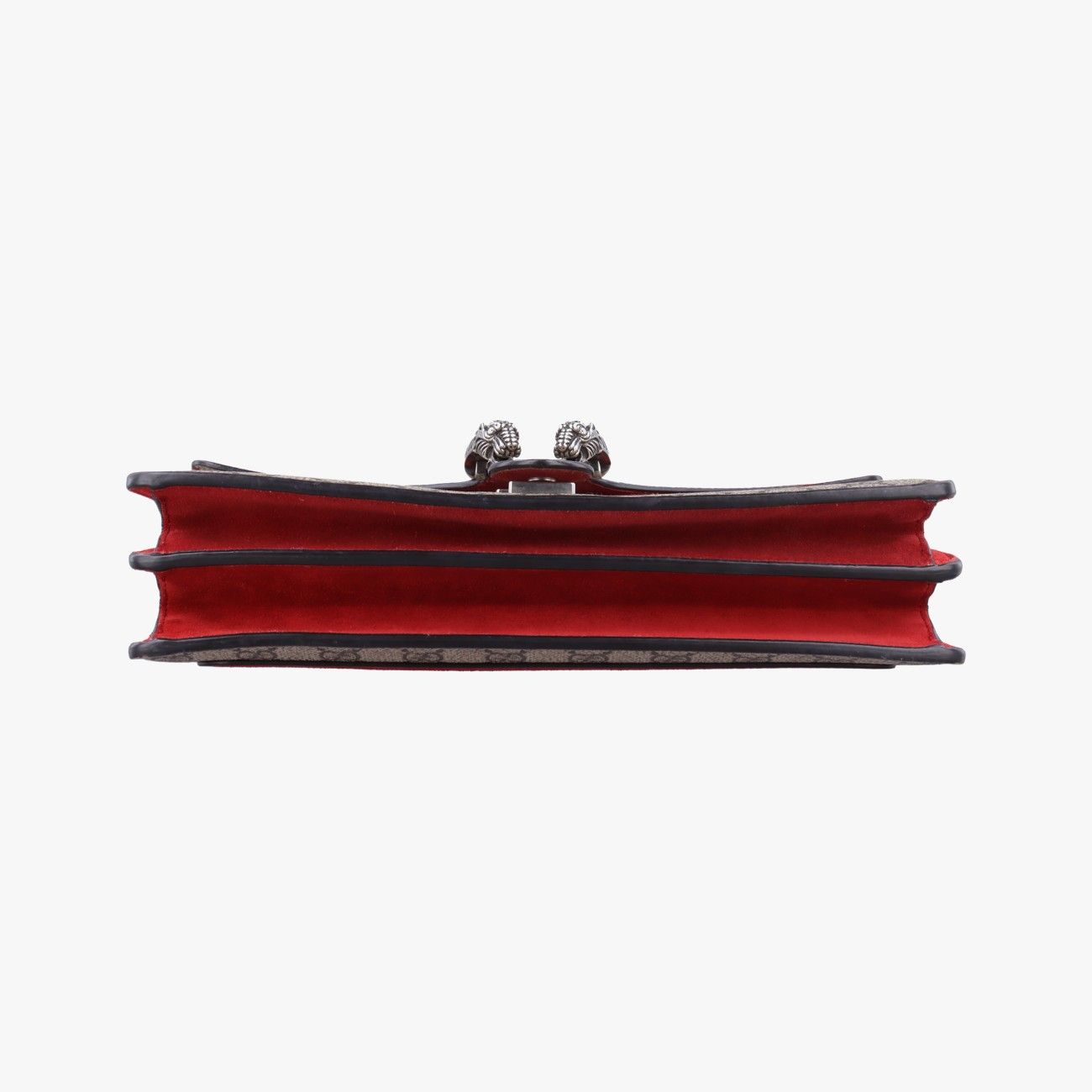 Gucci Dionysus Beige Red Canvas Suede Shoulder Bag — view 3