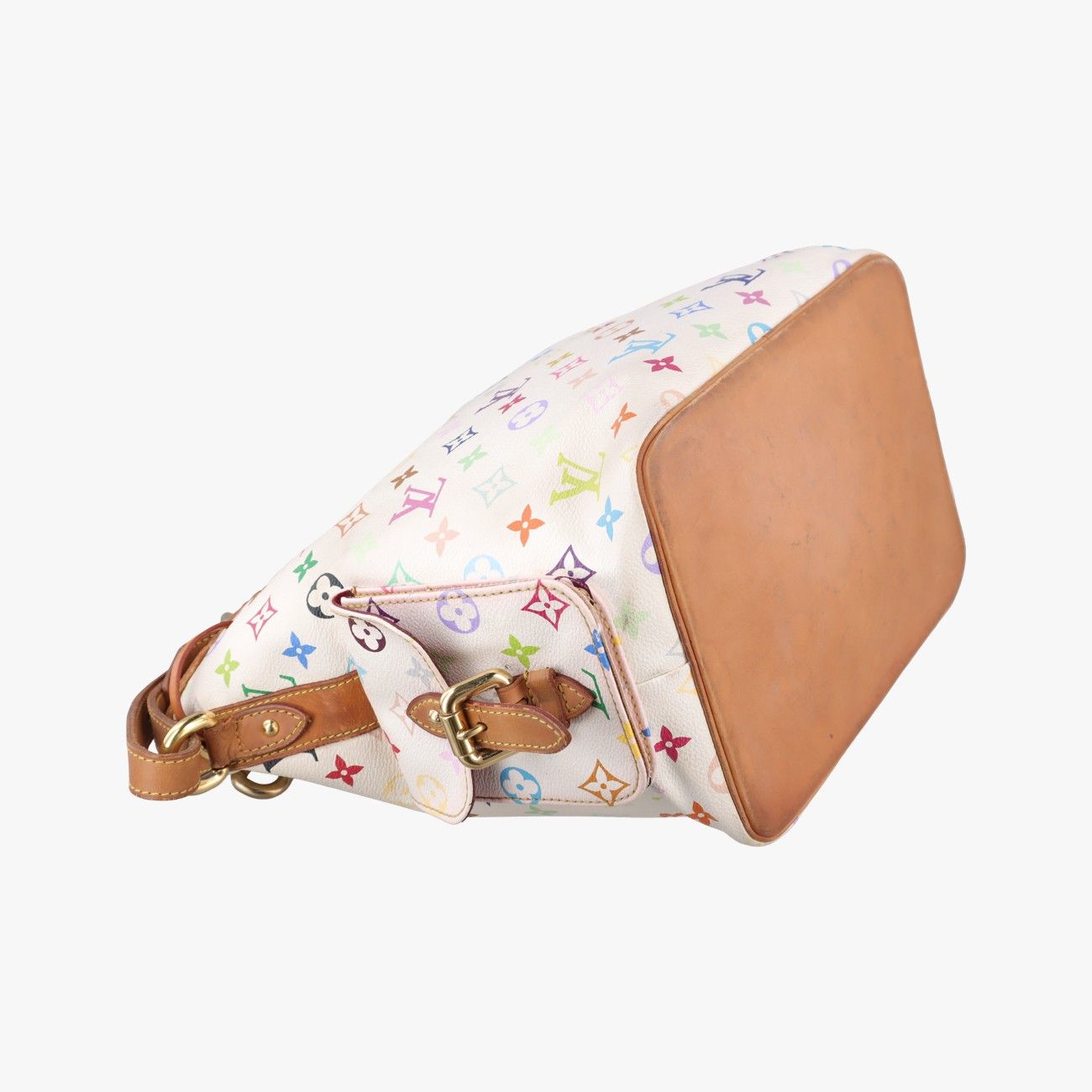 Louis Vuitton Petit Noe Blanc Monogram Multicolor Bucket Bag — view 7