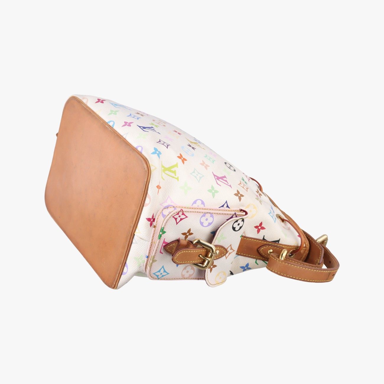Louis Vuitton Petit Noe Blanc Monogram Multicolor Bucket Bag — view 6