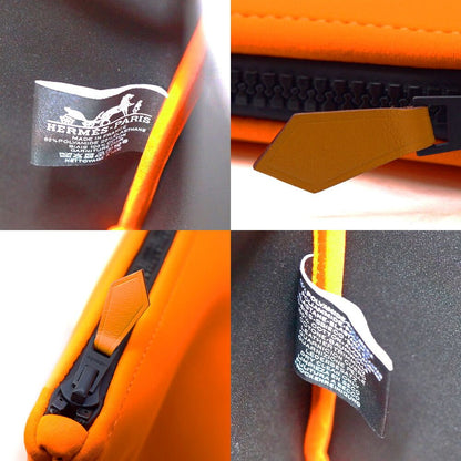 Hermes Neobain GM Pouch Orange Black — view 7
