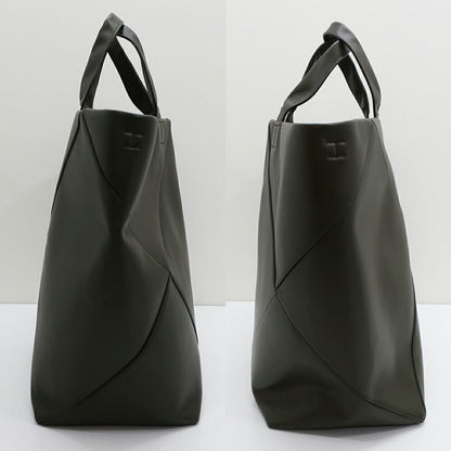 Bottega Veneta Maxi Intrecciato Tote Bag Khaki Dark Green 2-Way — view 4