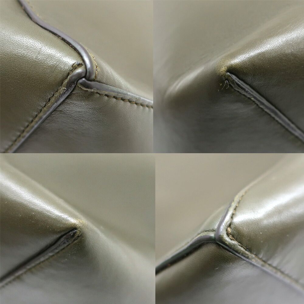 Bottega Veneta Maxi Intrecciato Tote Bag Khaki Dark Green 2-Way — view 7