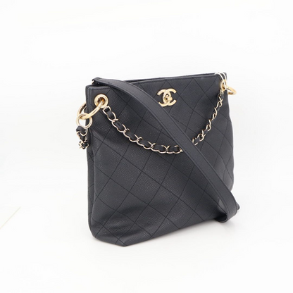 Chanel Shoulder Bag Quilted CC Logo Hobo