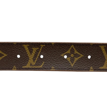 Louis Vuitton Belt Ceinture LV Initial Monogram Black Brown Gold — view 6