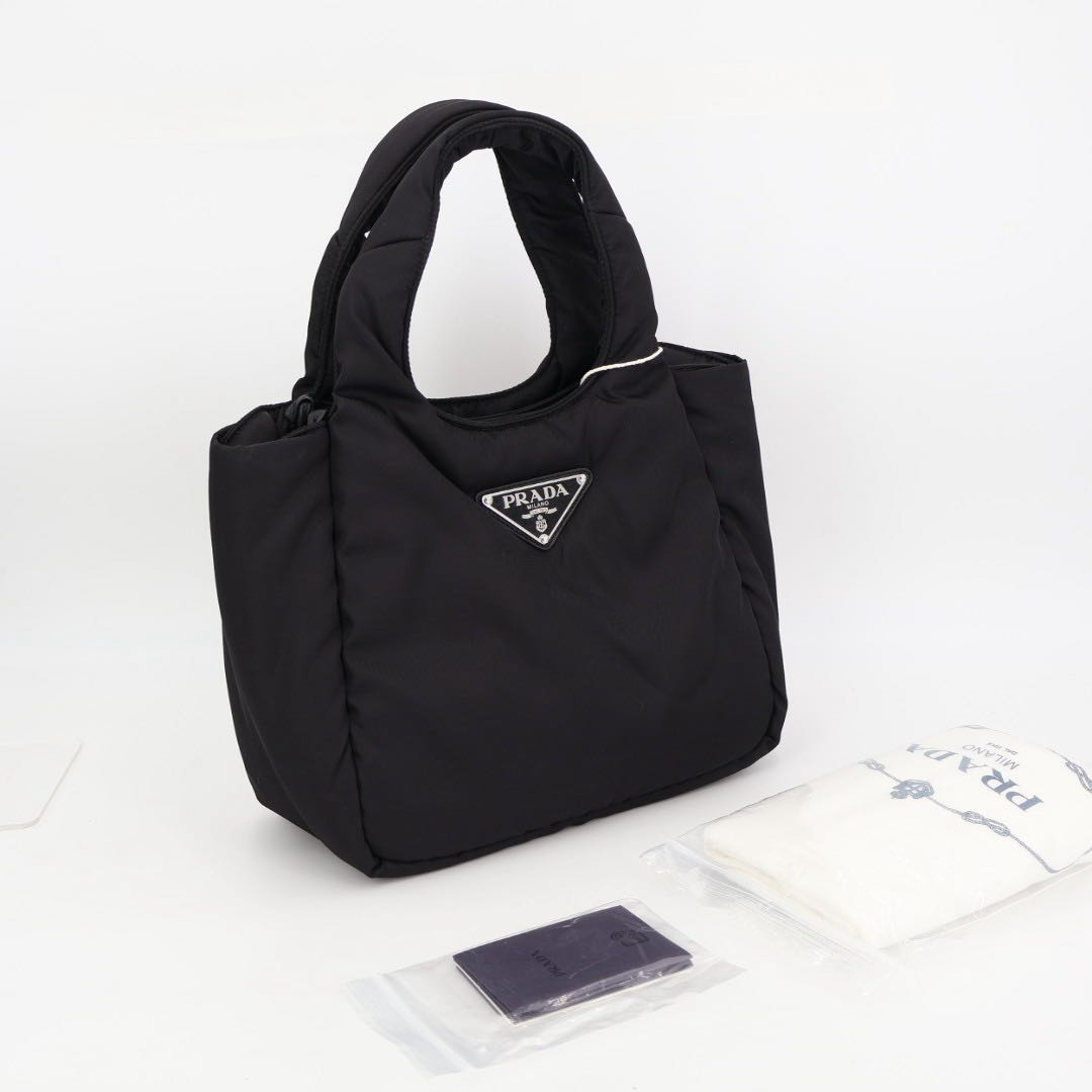 Prada Re-Nylon Padette Small Handbag Bag Nylon Black