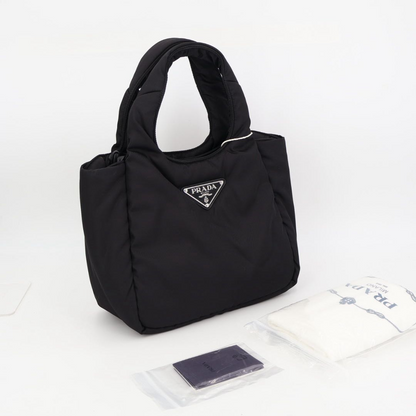 Prada Re-Nylon Padette Small Handbag Bag Nylon Black