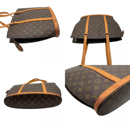 Louis Vuitton Babylon Monogram Tote Shoulder Bag Leather Brown Gold Vintage — view 7