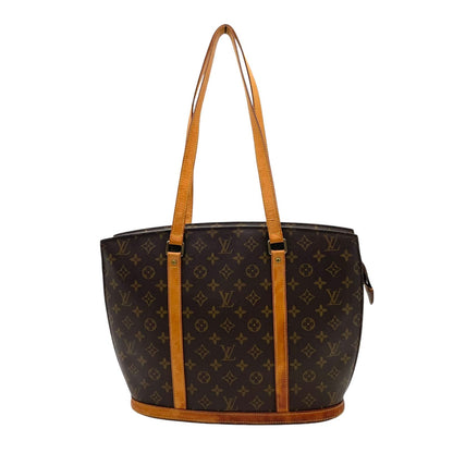 Louis Vuitton Babylon Monogram Tote Shoulder Bag Leather Brown Gold Vintage — view 3
