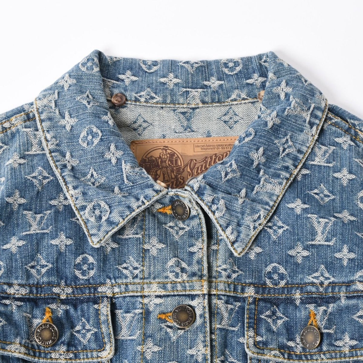 Louis Vuitton Monogram Denim Jacket Blue — view 3