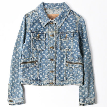 Louis Vuitton Monogram Denim Jacket Blue