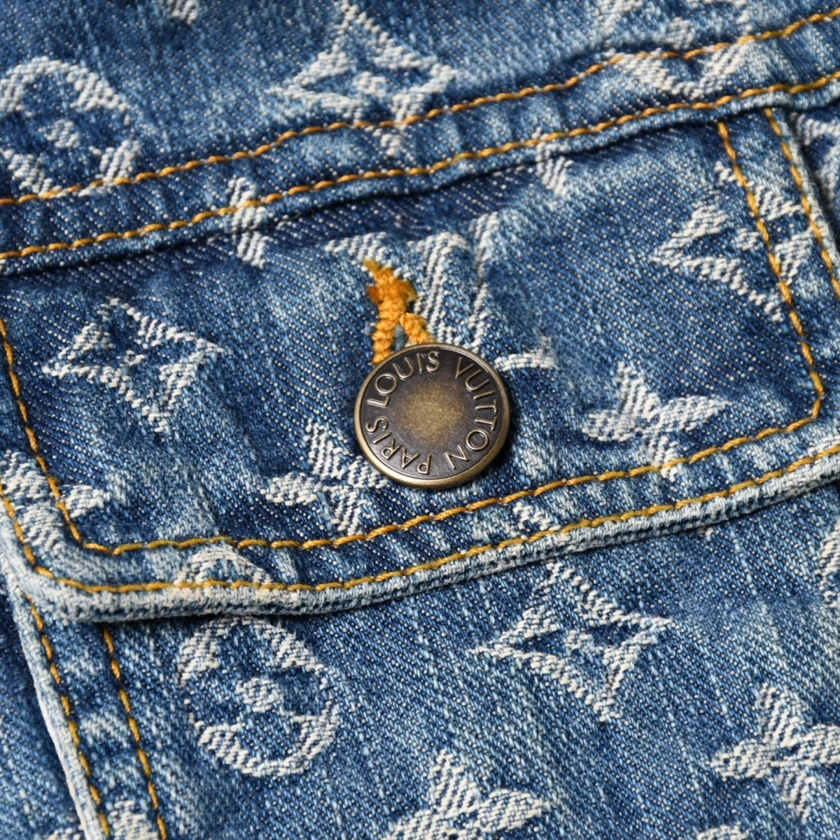 Louis Vuitton Monogram Denim Jacket Blue — view 5