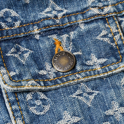 Louis Vuitton Monogram Denim Jacket Blue — view 5