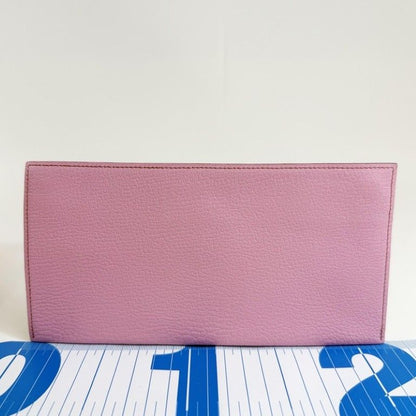 Hermes Pouch Zip Zap Pink Chevre Silver — view 2