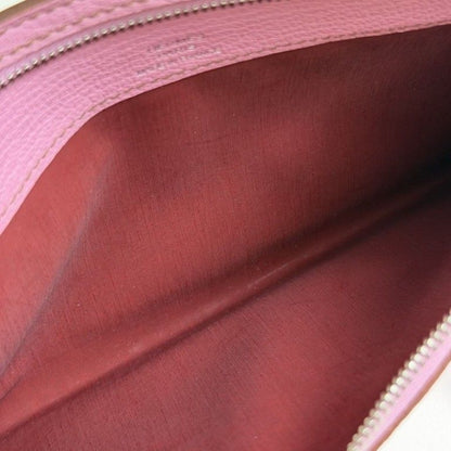 Hermes Pouch Zip Zap Pink Chevre Silver — view 4