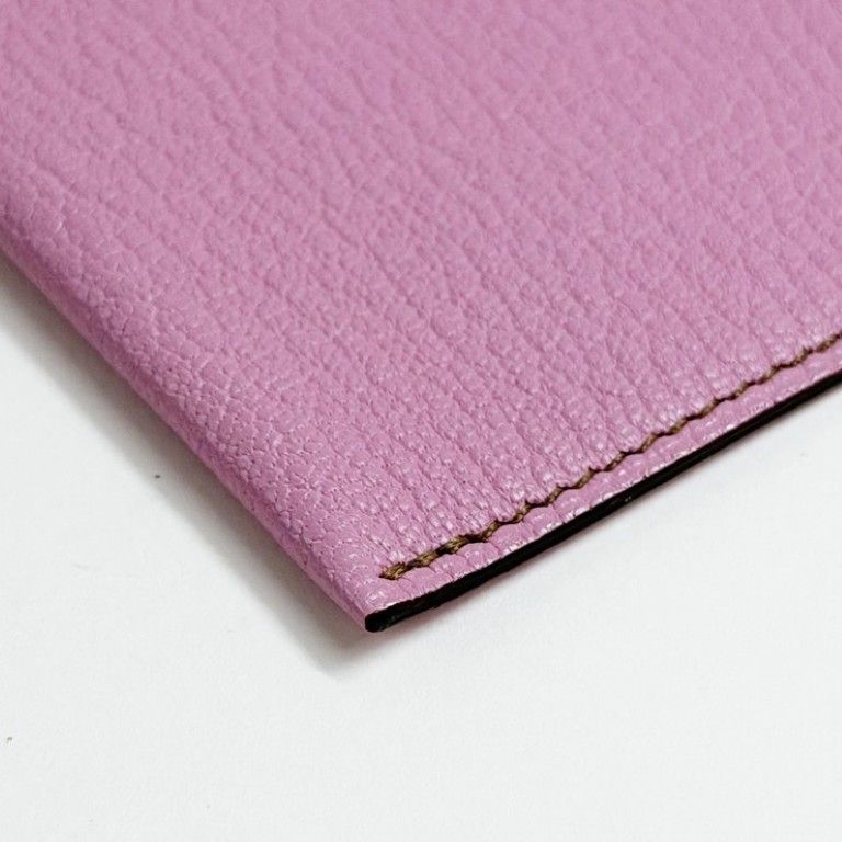 Hermes Pouch Zip Zap Pink Chevre Silver — view 3