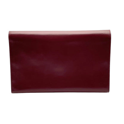 Cartier Must Line Must de Cartier Leather Clutch Handbag Flap Lock 2C Motif — view 3